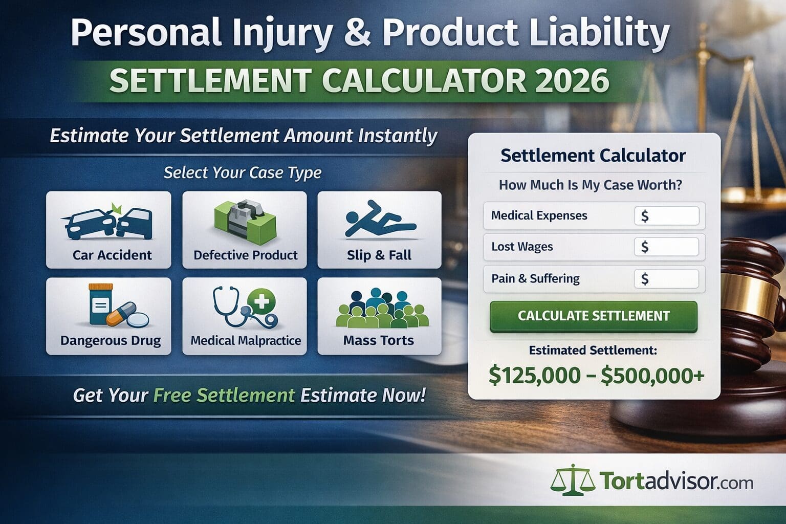 free injury settlement calculator