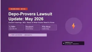 Depo-Provera Lawsuit Update May 2026: Critical Daubert Hearings & 3,769 Victims