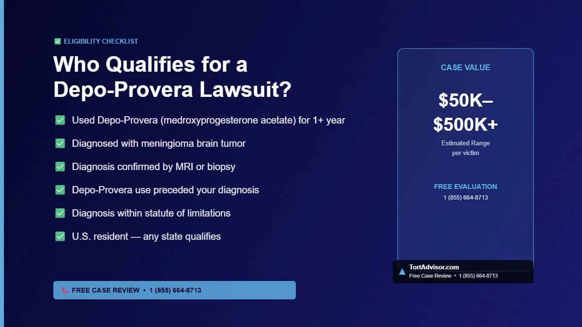 Depo-Provera meningioma lawsuit eligibility checklist 2026 depo-provera meningioma lawsuit 2026