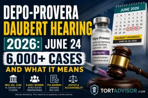 Depo-Provera Daubert Hearing 2026: June 24 Date, 6,000 Cases and What It Means
