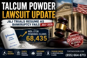 Talcum Powder Lawsuit Update: J&J Trials Resume as Bankruptcy Fails (July 2026)